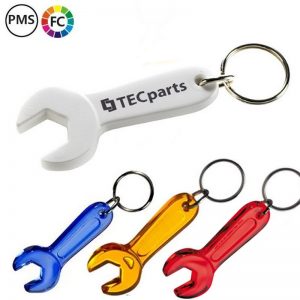 gereedschaps sleutelhangers bedrukken moersleutel sleutelhangers met logo