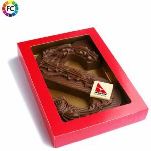 Chocoladeletters met logo