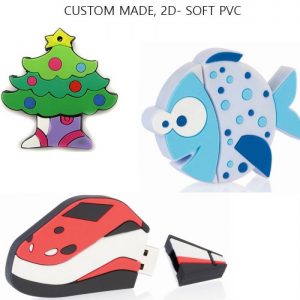 USB Sticks custom Soft PVC in 2D