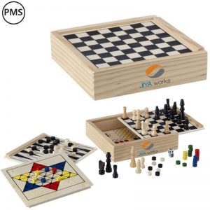 Houten spellen Woodgame 5 in 1