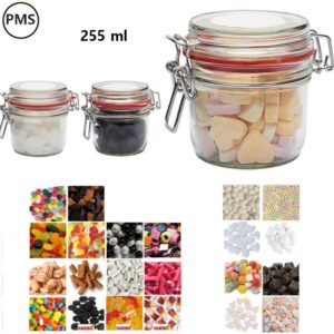 Bedrukte snoeppot weckpot 255 ml