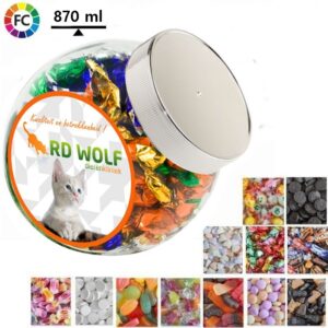 Bedrukte snoeppot 870 ml