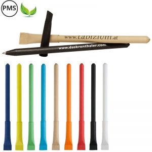 Papieren balpennen met dopje Artel-0