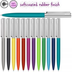 Metalen pen softcoated Brighton-0