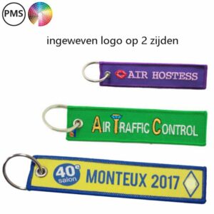 Stoffen sleutelhanger geweven Manteo
