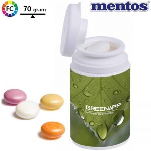 Mentos bedrukte snoeppotjes