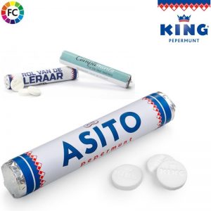 rollen King pepermunt met eigen logo bedrukken