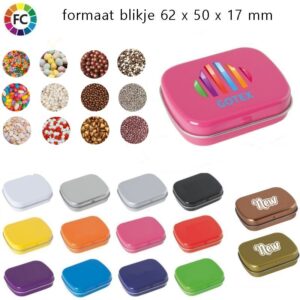 Bedrukte snoepblikjes loco