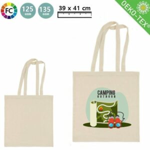 Fullcolor bedrukte katoenen tas Bora