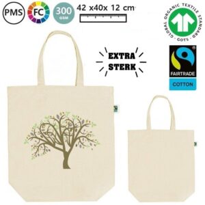 Canvas katoenen BIO tas fairtrade Amelie