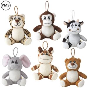 bedrukte pluche dieren knuffeldiertjes bedrukken little zoo