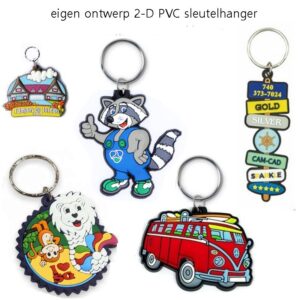 Sleutelhangers PVC rubber
