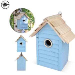 vogelhuisjes met logo bluebird