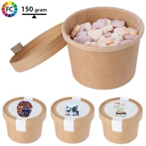 kartonnen snoeppotjes 150 gram