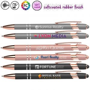 Stylus softcoated rose gold Malia