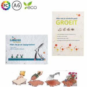 Groeipapier bedrukken A6