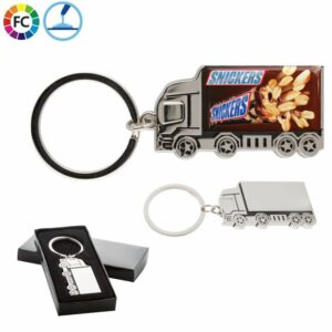 Metalen sleutelhangers vrachtwagen Cargos