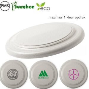 Bamboe frisbees bedrukken