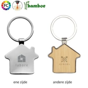 Sleutelhangers bamboe Casas