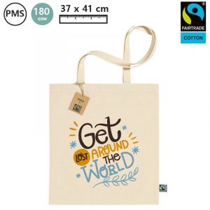 Katoenen Fairtrade schoudertas Cay