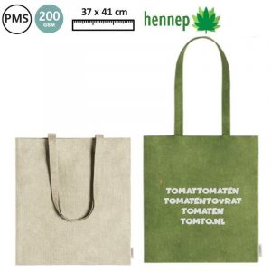 Hennep canvas schoudertassen Henny