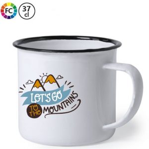 Mokken van metaal met fullcolor opdruk