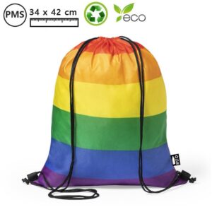 RPET polyester rugzakjes Regenboog