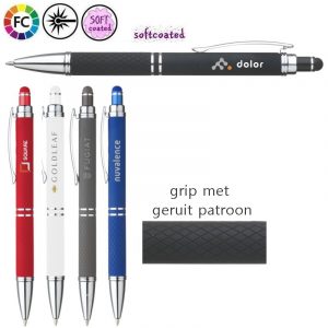 Metalen softtouch stylus pen Luna