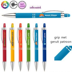 Metalen softtouch stylus pennen Luna Colour