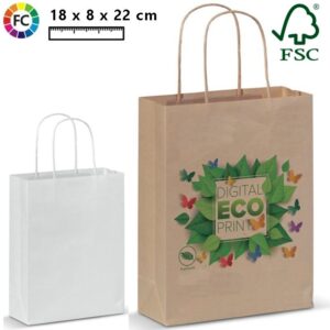 FSC Kraftpapieren tas Fullcolor Small
