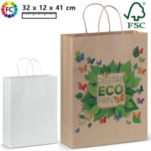 FSC Kraftpapieren tas Fullcolor Large