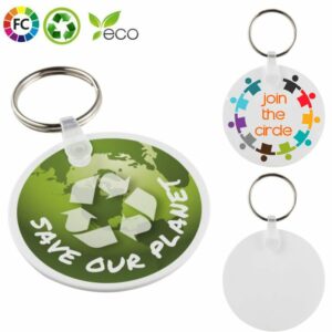 Sleutelhangers gerecycled HIPS cirkel