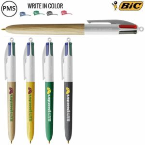 BIC 4 Colors Woodlook