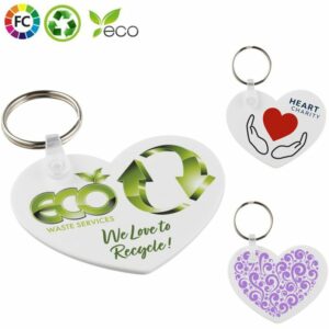 Sleutelhangers gerecycled HIPS hart