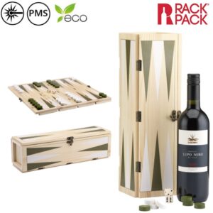 Rackpack Backgammon wijnkist