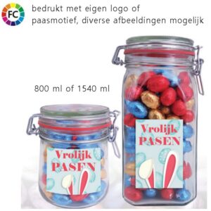 Snoeppotten met paaseitjes