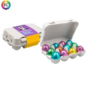 Eierdoosje met 12 paaseitjes