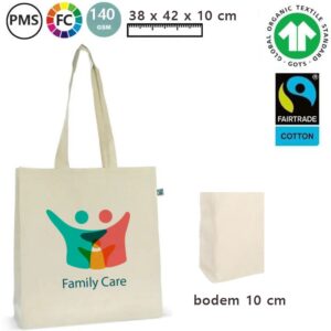 Katoenen BIO tas fairtrade Fairga Extra