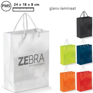 Gelamineerd papieren tas Ruma Small