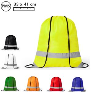 Polyester rugzakjes reflecterend Mapel
