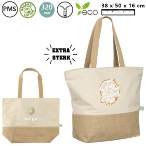 BIO Katoenen strandtas shopper Canya