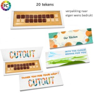 Chocolade bericht message 20 tekens
