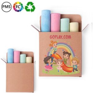 Stoepkrijt in gerecycled doosje Magana