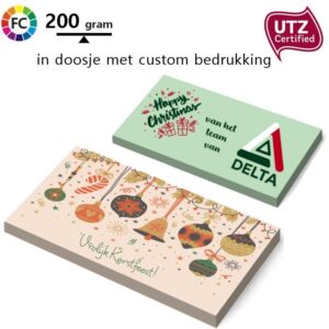 Chocolade 200 gram in fullcolor doosje kerst Miko