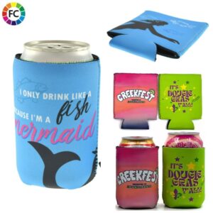 Bedrukte Can Coolers neoprene hoesjes