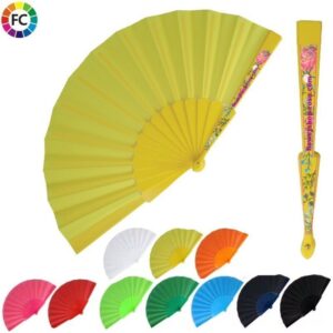 Waaiers polyester met fullcolor opdruk Romana
