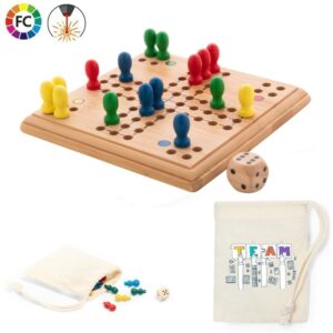Houten spellen mens-erger-je-niet
